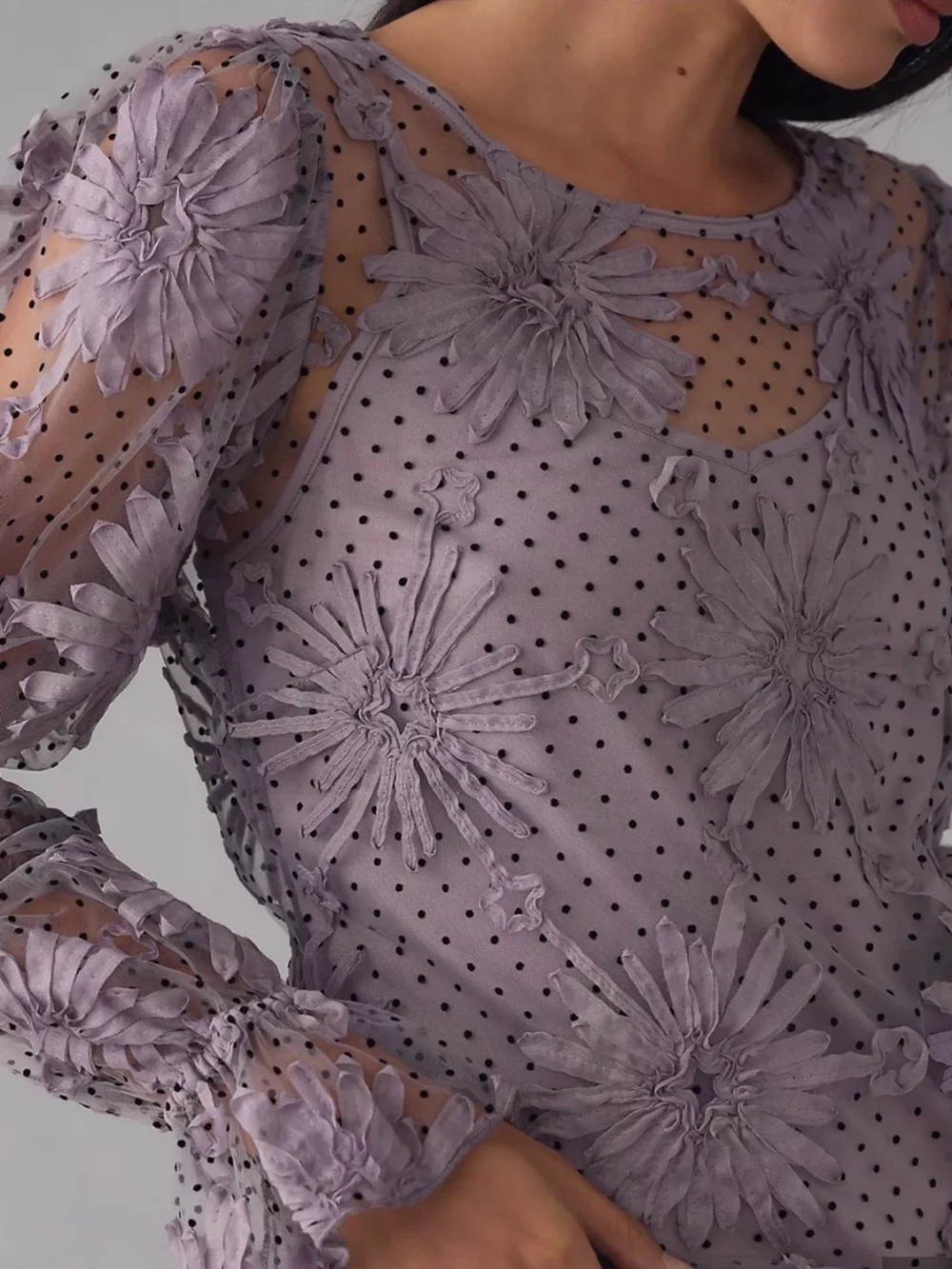 Anthropologie Eva Franco Lace Floral Blouse